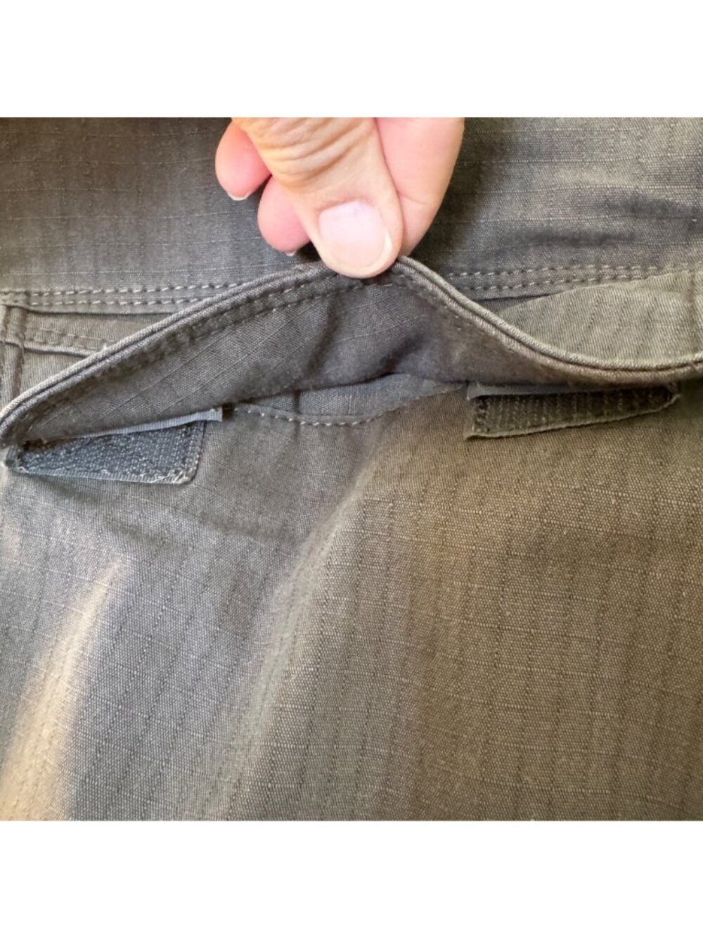 5.11 Tactical Men's Pants 34 x32 Ripstop Cargo Dark Khaki Design Multi-Pocket - Picture 8 of 15